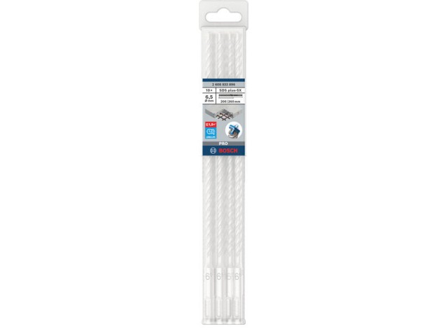 Udarni sveder Bosch PRO SDS-plus-5X, Dimenzije: 6,5x200x260mm, 2608833896